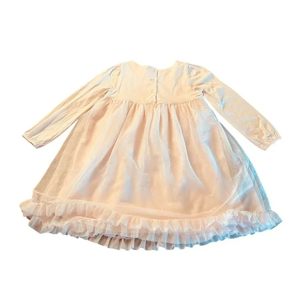 The Little White Company London Elegant Pale Pink Kids Formal Dress Size 5-6Y - Picture 2 of 10